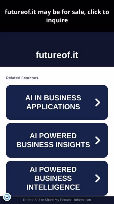 Screenshot of futureof.it