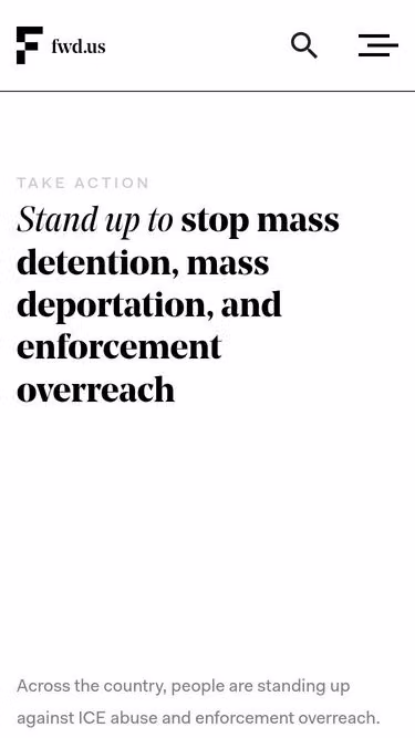 Screenshot of fwd.us