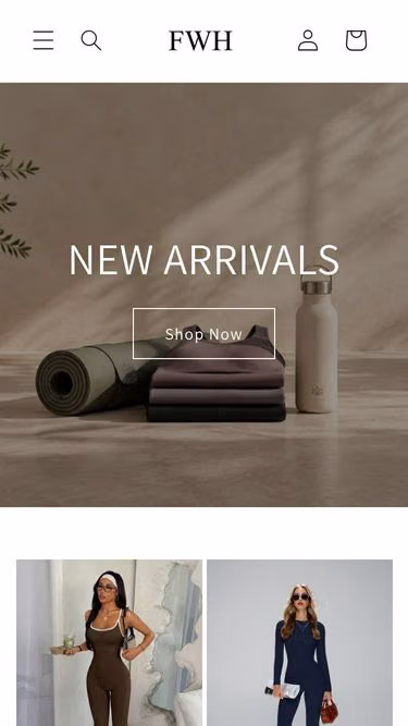 Screenshot of fwh.shopping