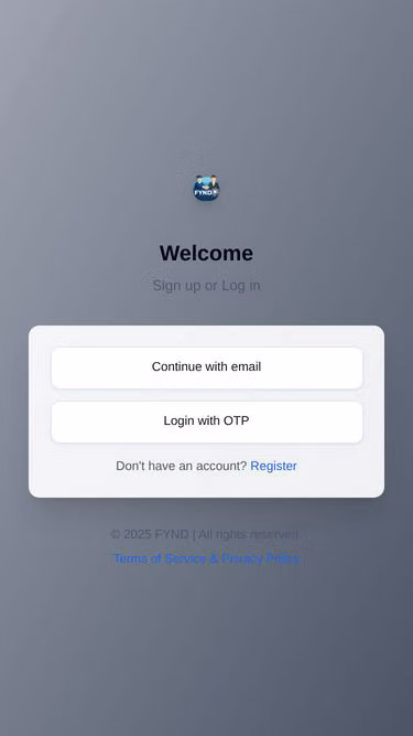 Screenshot of fynd.org