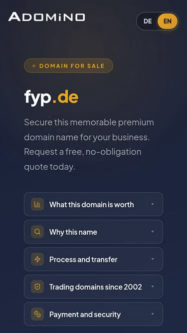 Screenshot of fyp.de