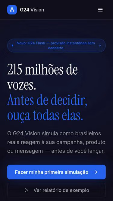 Screenshot of g24.vision