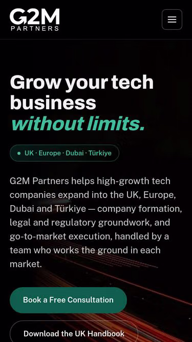 Screenshot of g2m.partners