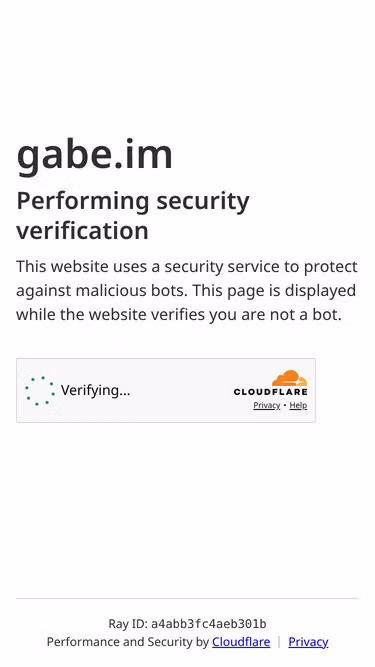 Screenshot of gabe.im