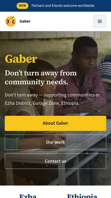 Screenshot of gaber.et