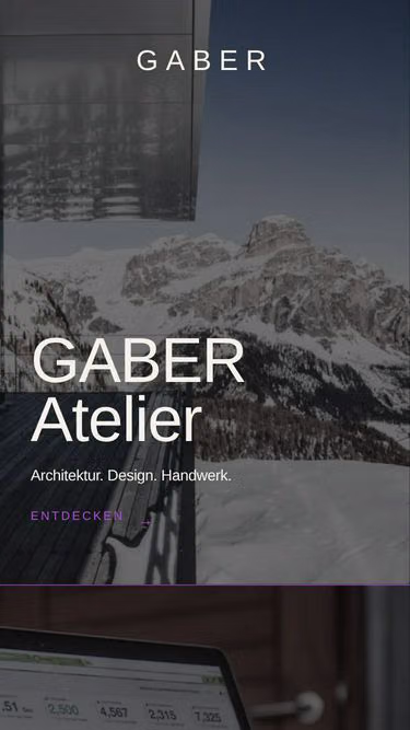Screenshot of gaber.swiss