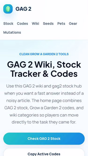 Screenshot of gag2.pro