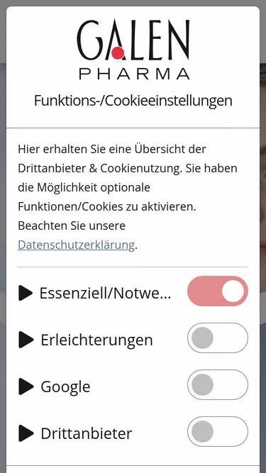 Screenshot of galen.eu