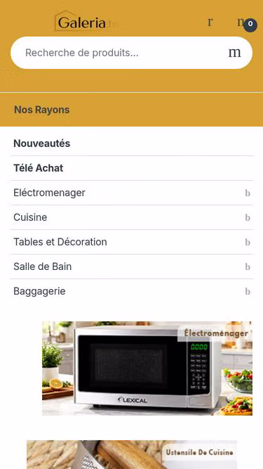 Screenshot of galeria.tn