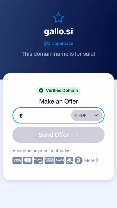 Screenshot of gallo.si