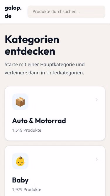 Screenshot of galop.de