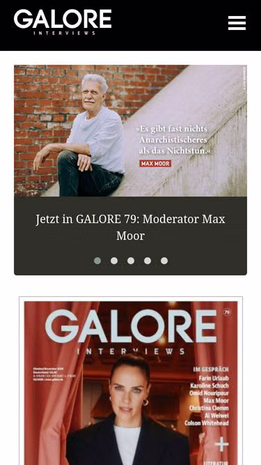 Screenshot of galore.de