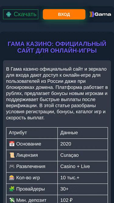 Screenshot of gama.cyou