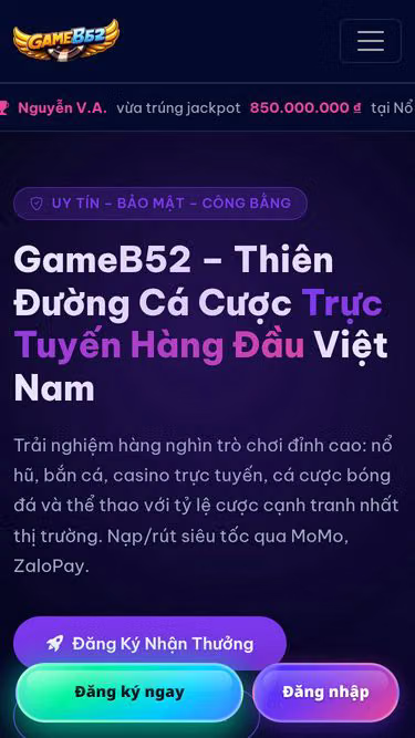Screenshot of gameb52.ws