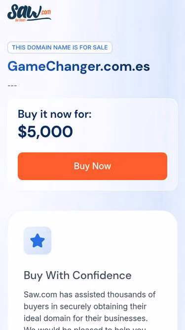 Screenshot of gamechanger.com.es