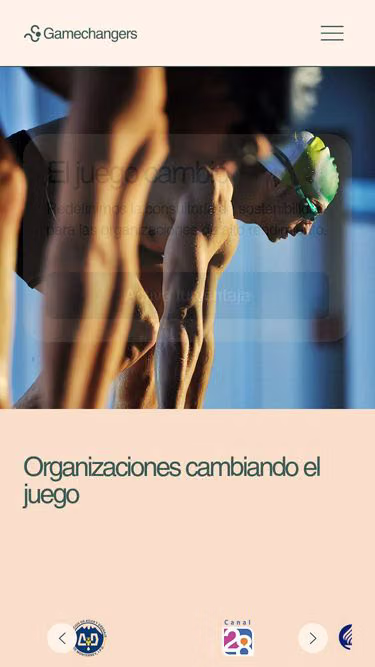 Screenshot of gamechangers.com.mx