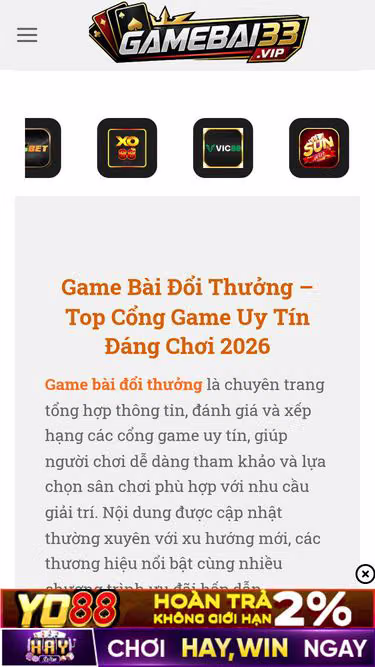Screenshot of gamedoithuong.ac