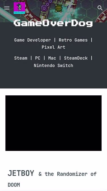 Screenshot of gameover.dog
