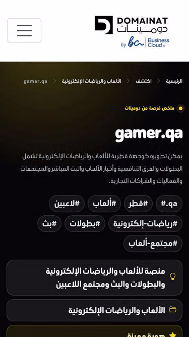 Screenshot of gamer.qa