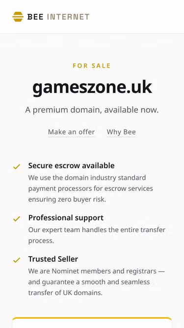 Screenshot of gameszone.uk