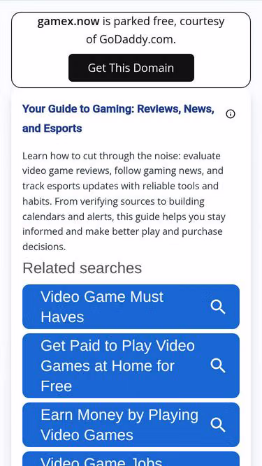 Screenshot of gamex.now