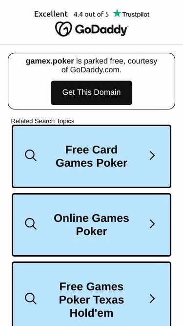 Screenshot of gamex.poker
