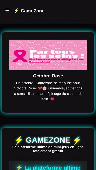 Screenshot of gamezone.ovh