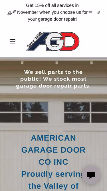 Screenshot of garagedoors.net
