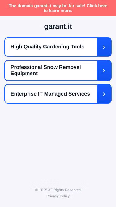 Screenshot of garant.it