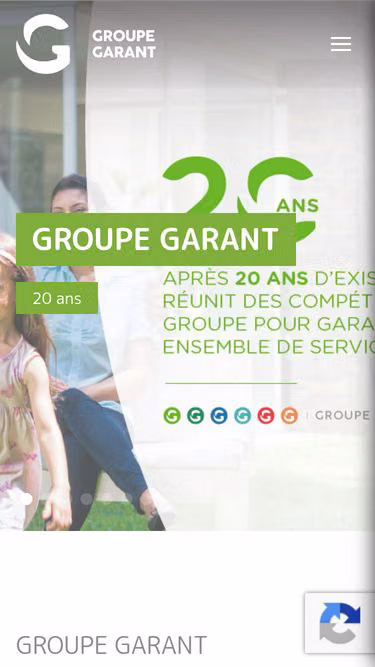 Screenshot of garant.lu