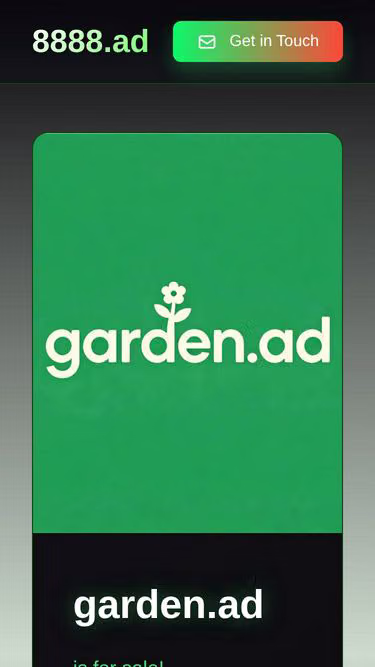 Screenshot of garden.ad