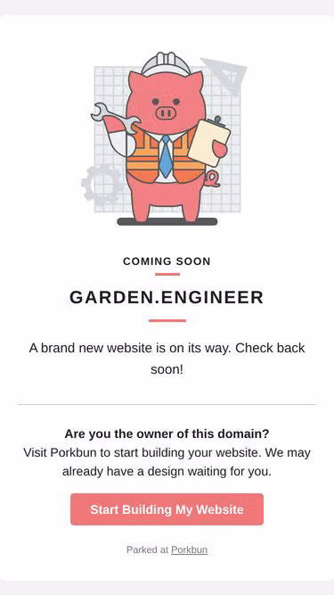 Screenshot of garden.engineer