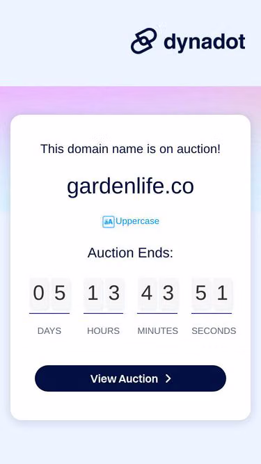 Screenshot of gardenlife.co