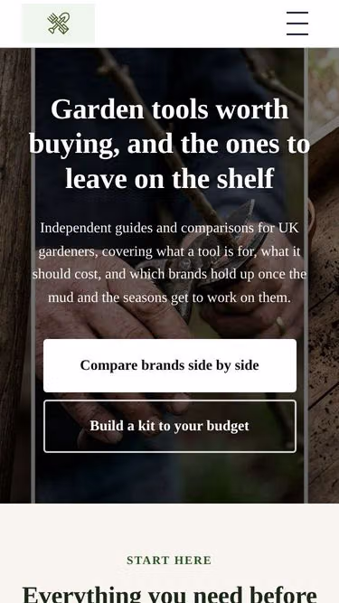 Screenshot of gardentools.uk
