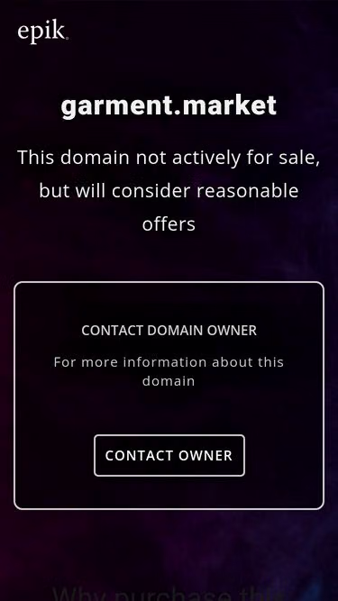 Screenshot of garment.market
