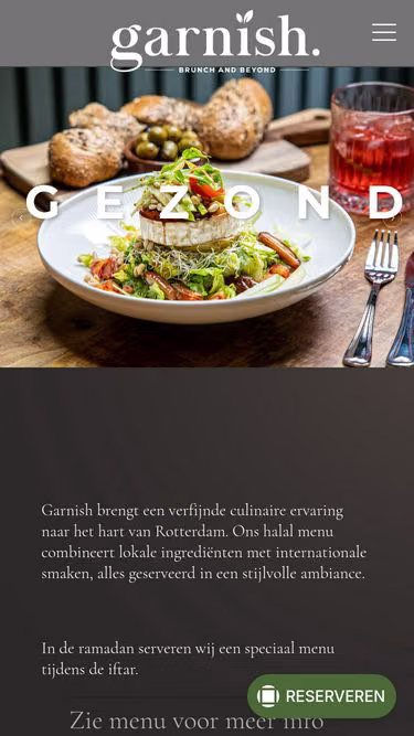 Screenshot of garnish.nl