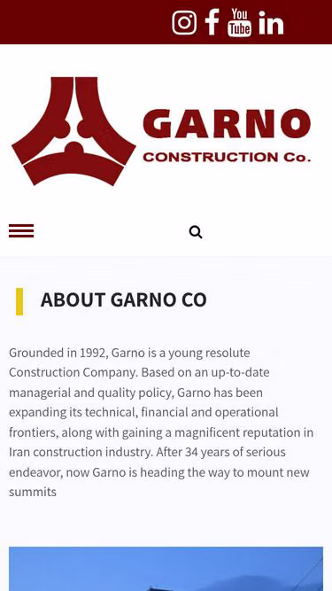 Screenshot of garno.co.ir