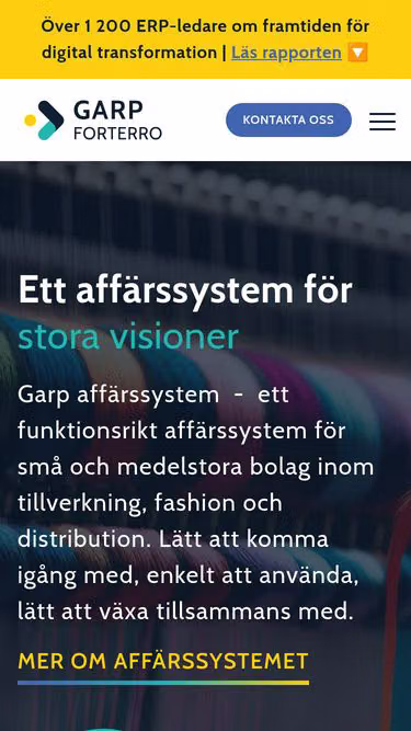 Screenshot of garp.se