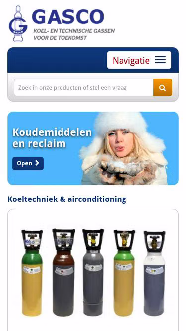 Screenshot of gasco.nl