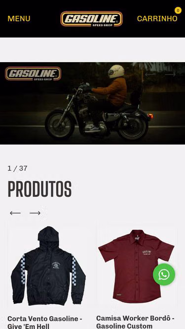 Screenshot of gasoline.com.br