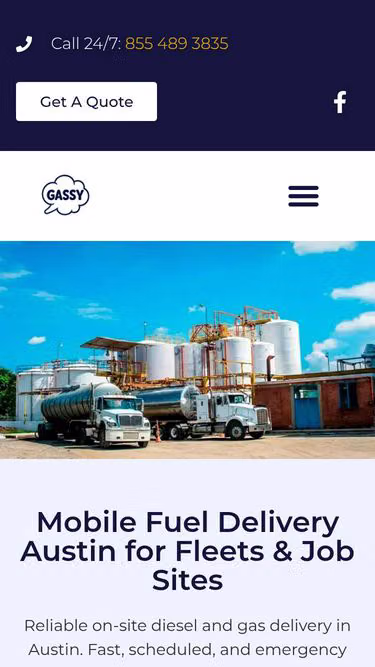 Screenshot of gasoline.delivery