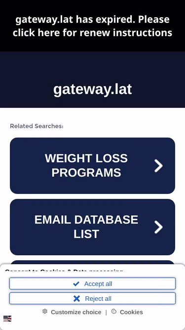 Screenshot of gateway.lat