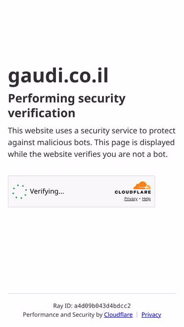 Screenshot of gaudi.co.il