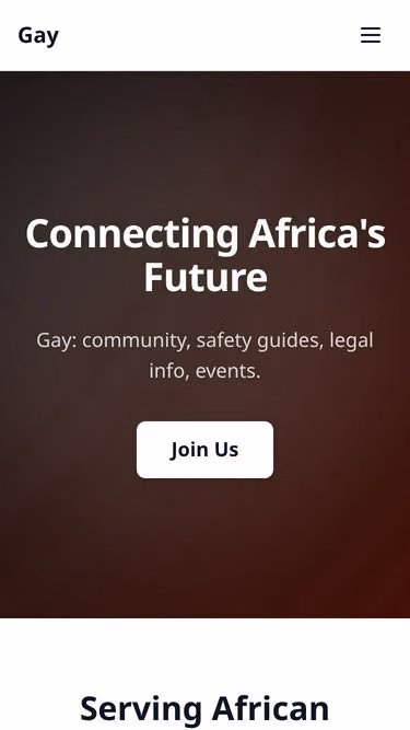 Screenshot of gay.africa