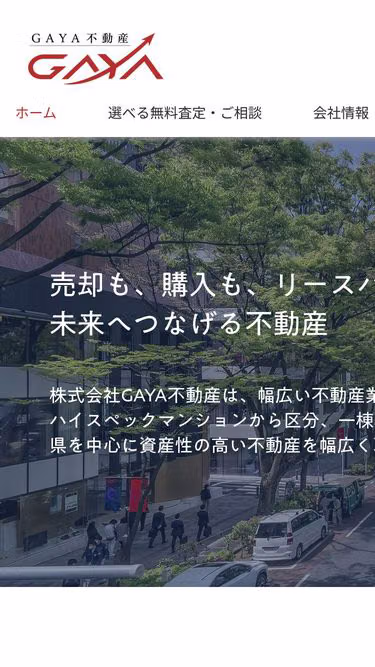 Screenshot of gaya.co.jp