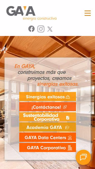 Screenshot of gaya.mx