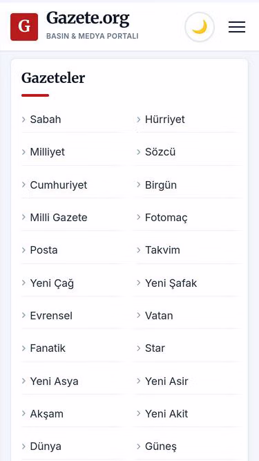 Screenshot of gazete.com