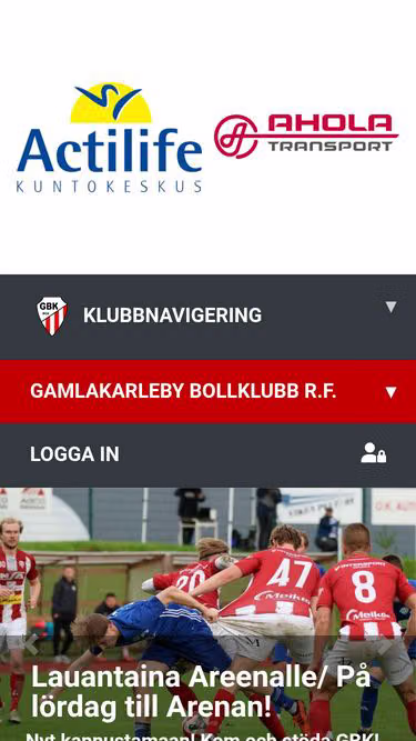 Screenshot of gbk.fi