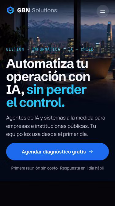Screenshot of gbn.cl