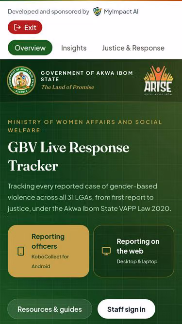 Screenshot of gbv.org.ng